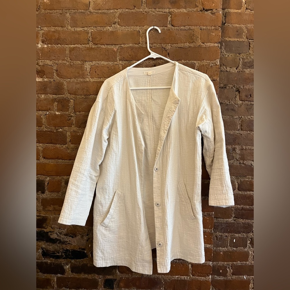 2/$60: Ivory oversized Eileen Fisher blazer